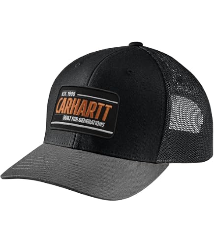 Carhartt Men's Rugged Flex Canvas Mesh-Back 1889 Patch Cap